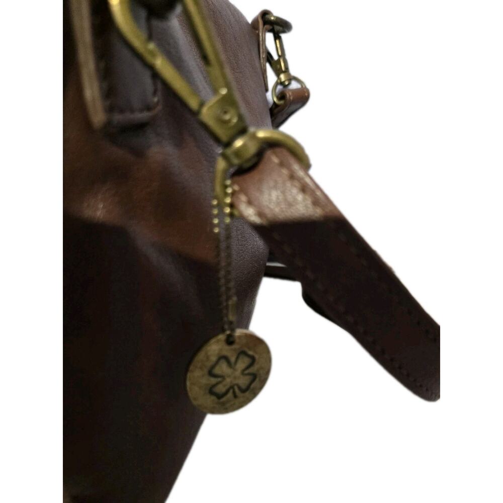 Lucky Brand Genuine Leather Purse Shoulder Bag Crossbody Wristlet - Picture 11 of 12